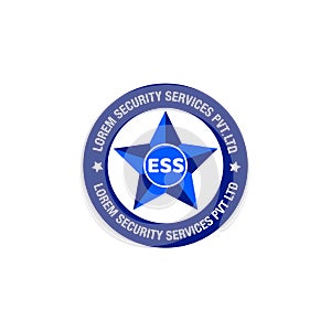 Security Services logo with star icon. ESS star security