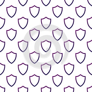 Security Shield pattern repeat seamless pattern. Vector geometric illustration. Stock vector illustration