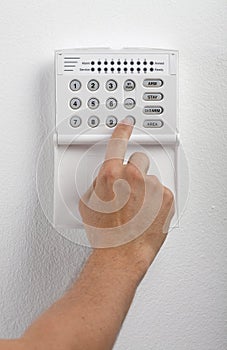 Security System Keypad And Hand