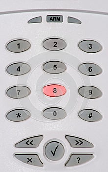 The security system panel