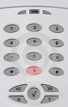 The security system panel