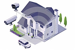 Security systems emphasize data anomalies management through extensive network operations, ensuring home defense through comprehen photo