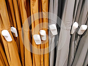 Security tags on clothing