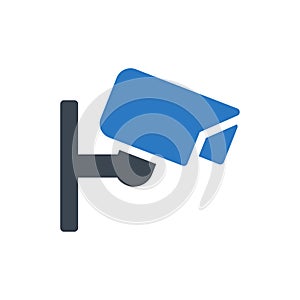 Security vector glyph colour icon
