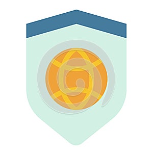 Security vpn secure internet single isolated icon with flat style