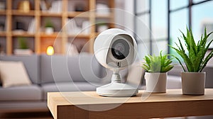Secutrity camera in living room