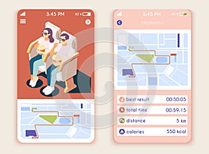 Sedentary Lifestyle App Interface