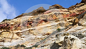 Sedimentary carbonate rocks photo