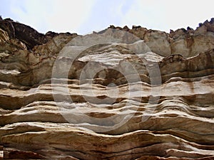 Sedimentary Rock in a  Canyon