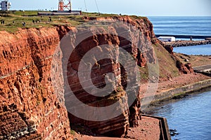 Sedimentary rock cliffs from Helgoland