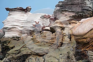 Sedimentary rock with cross-bedding in Phi Phi Islands, Thailand