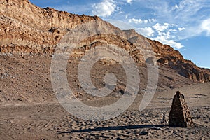 Sedimentary rock formations in the Atacama Desert - Chile