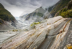 Sedimentary Rock and Franz Josef Glacier