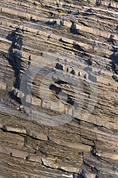 Sedimentary rock layers photo