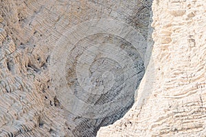 Sedimentary rock sedimentation calcium white cliff coast