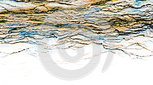 Sedimentary rocks - colourful rock layers formed through cementation and deposition - abstract graphic design backgrounds,