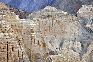 Sedimentary rocks in Ladakh, Jammu & Kashmir, India