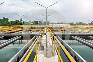 Sedimentation tank in Conventional Water Treatment Plant photo