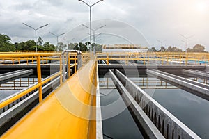 Sedimentation tank in Conventional Water Treatment Plant photo