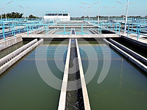 Sedimentation tank in Water Treatment Plant