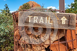 Sedona, Arizona Red Rocks Trail Marker