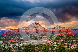 Sedona, Arizona, USA Mountain Skyline