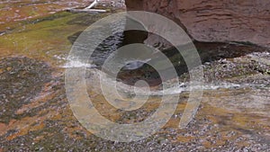 Sedona AZ Oak Creek water feature and pool.