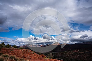 Sedona Landscape with Clouds and Rocks