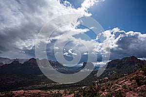 Sedona Landscape with Clouds and Rocks