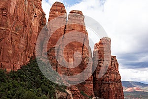 Sedona Landscape with Clouds and Rocks