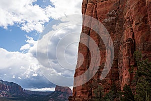 Sedona Landscape with Clouds and Rocks