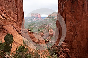 Sedona Landscape with Clouds and Rocks