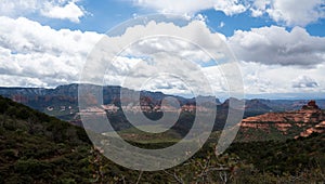 Sedona Landscape with Clouds and Rocks