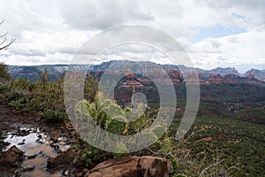 Sedona Landscape with Clouds and Rocks