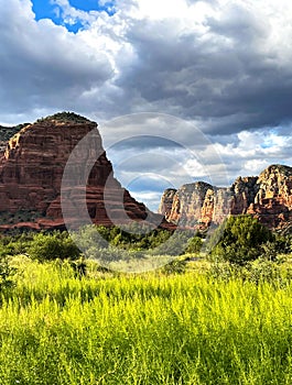 Sedona pathway to wilderness vertical