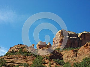 Sedona Red Rocks From Top Of Airport Road