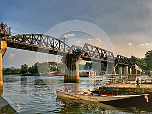 See beauty view of River Kwae bridge
