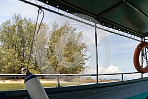See-through from the boat to the island at Redang Island, Terengganu, Malaysia