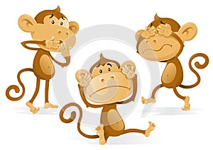 See Hear Speak No Evil Monkeys