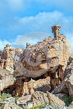 See through hill at the Stadsaal Caves in the  Cederberg