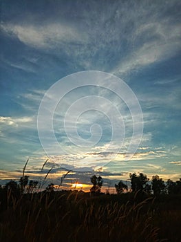 See natural scenery.Waves of clouds in the afternoon