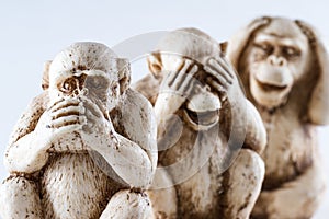 See no evil, hear no evil, speak, no evil