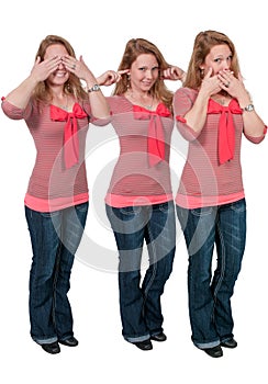 See no evil hear no evil speak no evil no evil