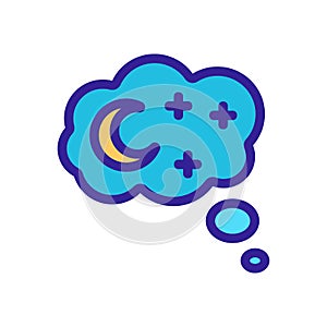 See the sleep icon vector. Isolated contour symbol illustration