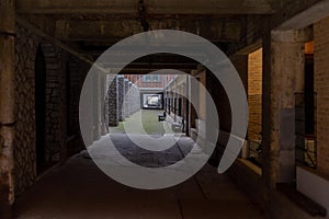 See trough at an abandoned coal mine