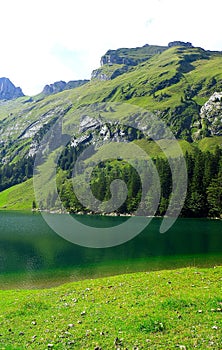 Seealpsee Appenzeller Swiss Montains Travel Outdoor Wandern Hikimg photo