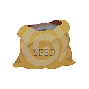 seed bag. Vector illustration decorative design