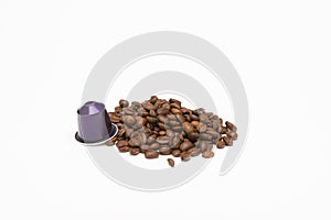 Seed of coffee with capsule