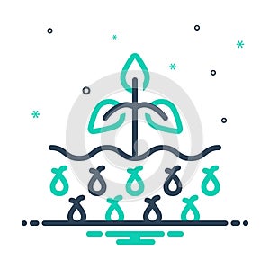 Mix icon for Seed, rooter and bine