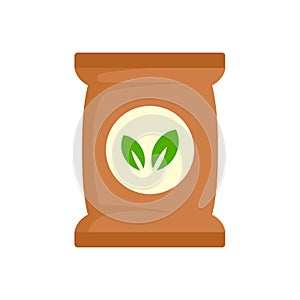 Seed plant pack icon, flat style